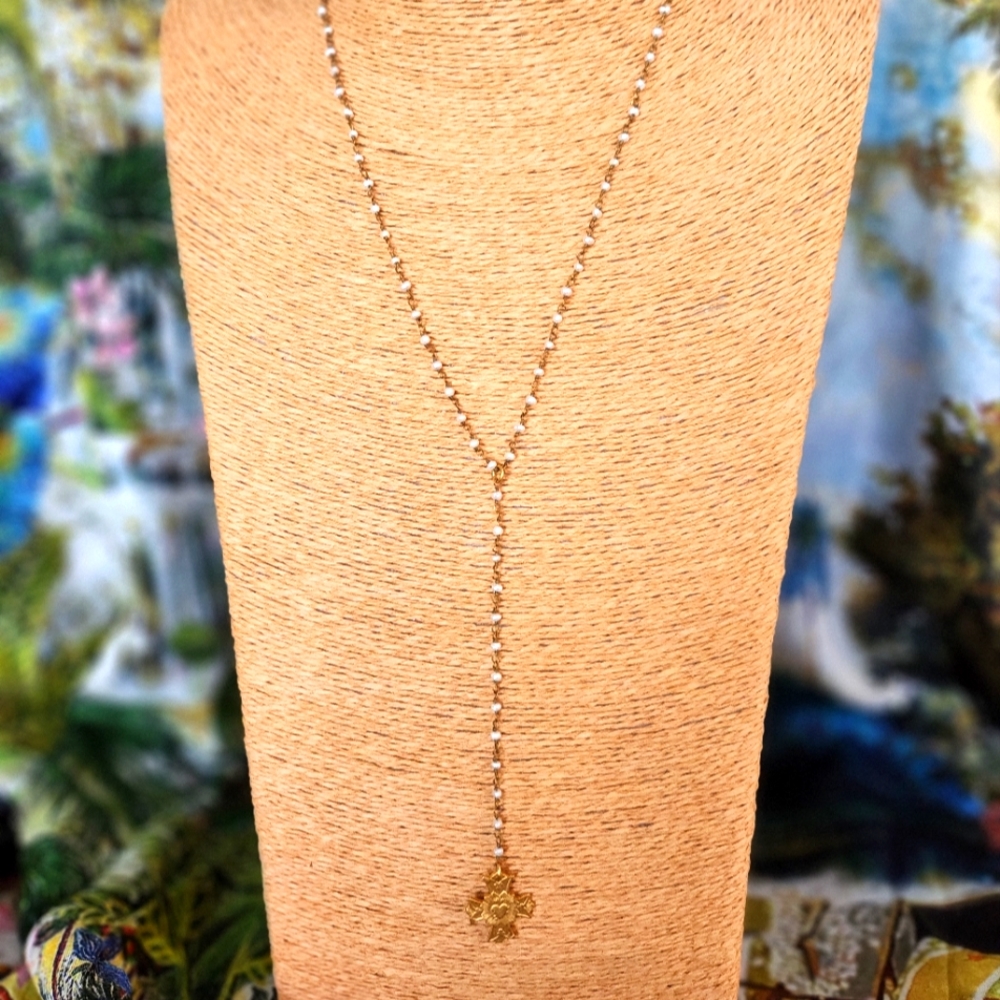FRENCH KANDE "Y" NECKLACE  NWT